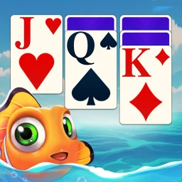 Symbol von Solitär Fisch Karten-Klassiker